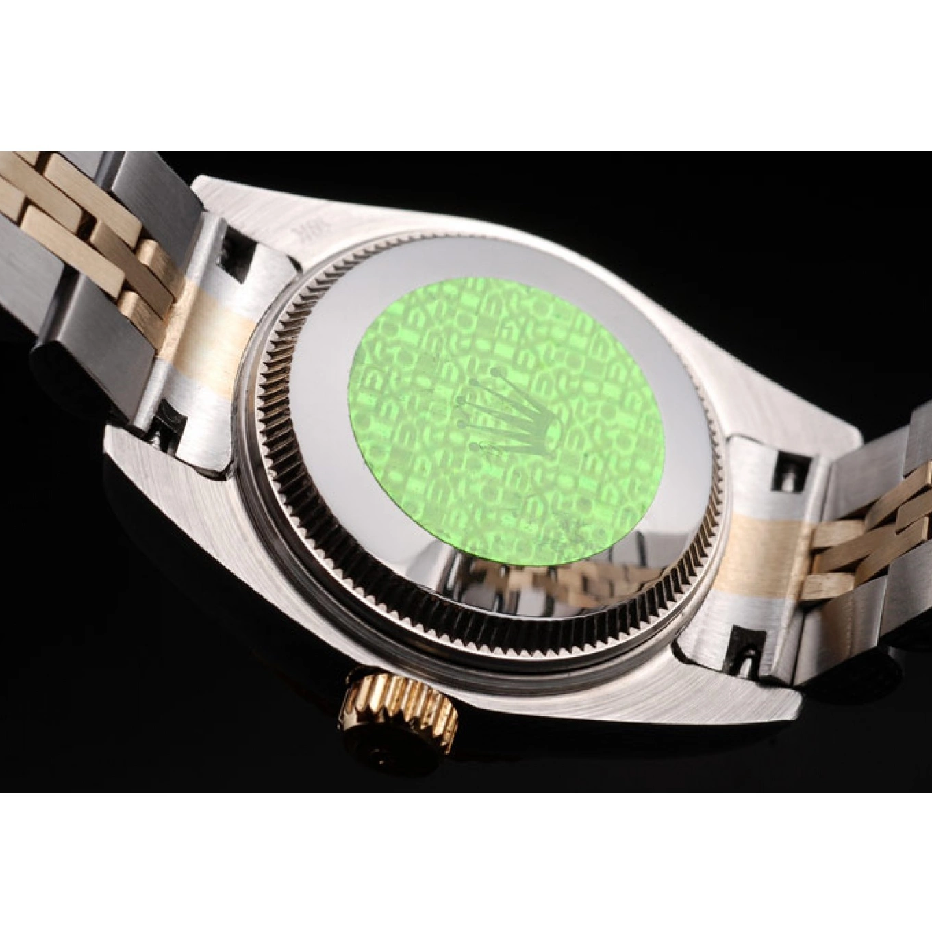 Rolex aaa copy Two Stainless Steel Yellow Plated Datejust 98078 Rolex Tone Gold 0607